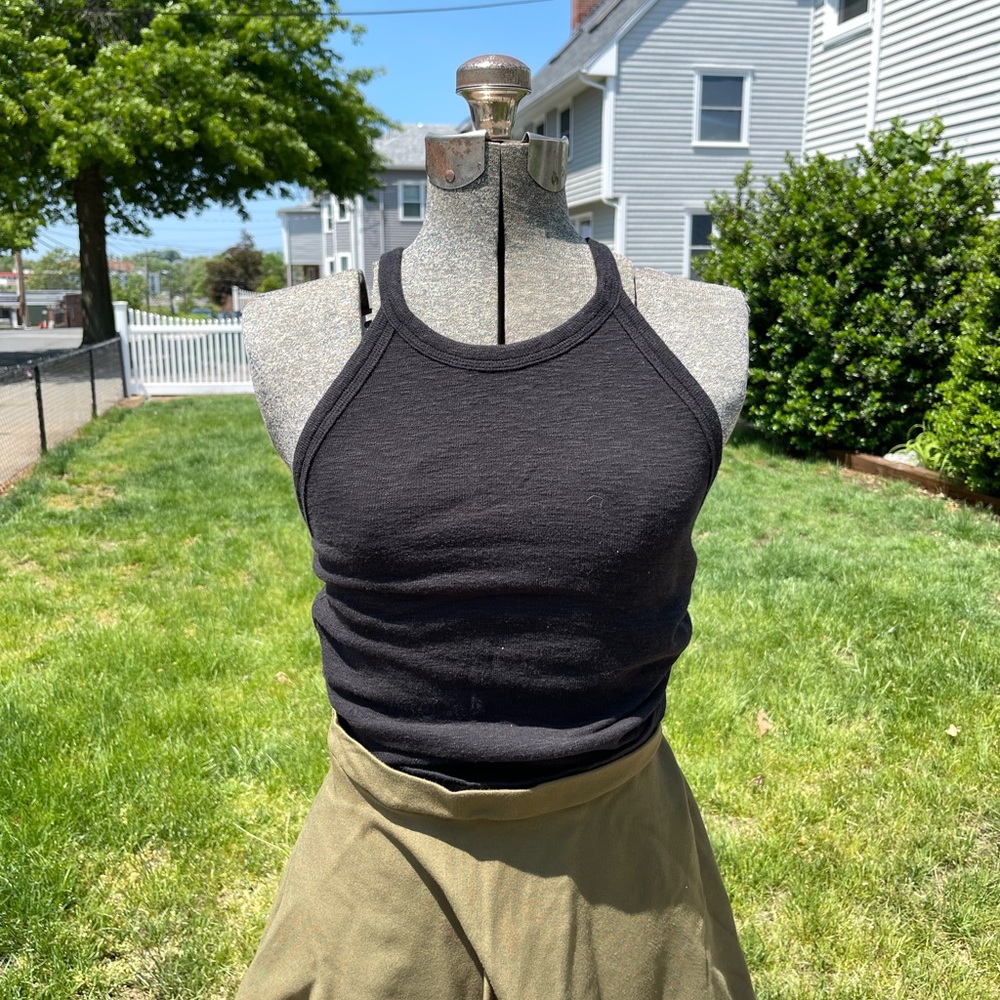 Madewell Time Off Tank Black High Neck XXS